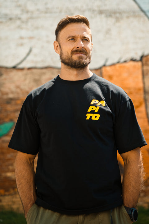 Papito - T-SHIRT OVERSIZE - BLACK