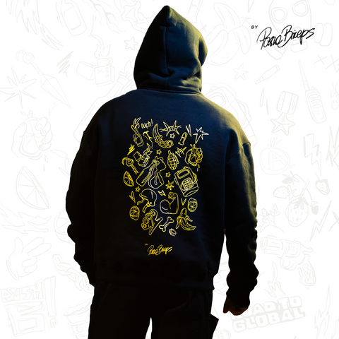 Papito - HOODIE OVERSIZE - BLACK