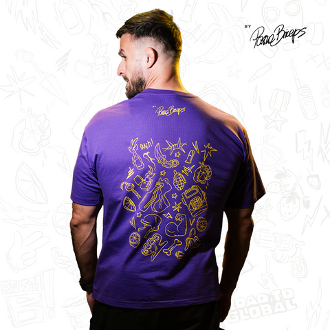 Papito - T-SHIRT OVERSIZE - PURPLE