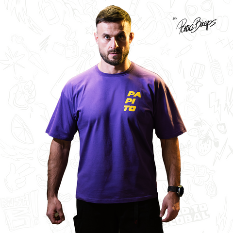 Papito - T-SHIRT OVERSIZE - PURPLE
