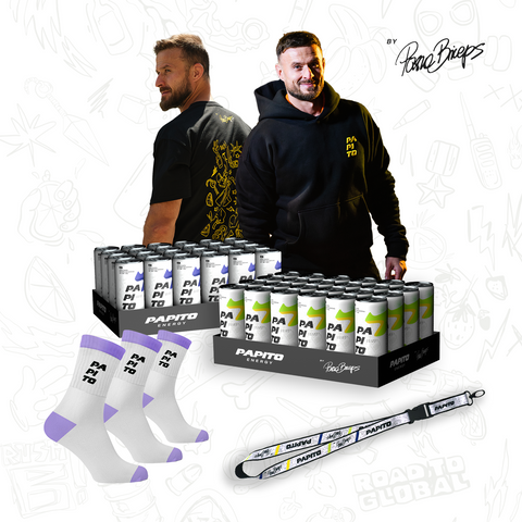 ZESTAW ALL BLACK - BLUZA + T-SHIRT + 24x FLASHBANG + 24x CLASSIC + 3x SKARPETY + SMYCZ