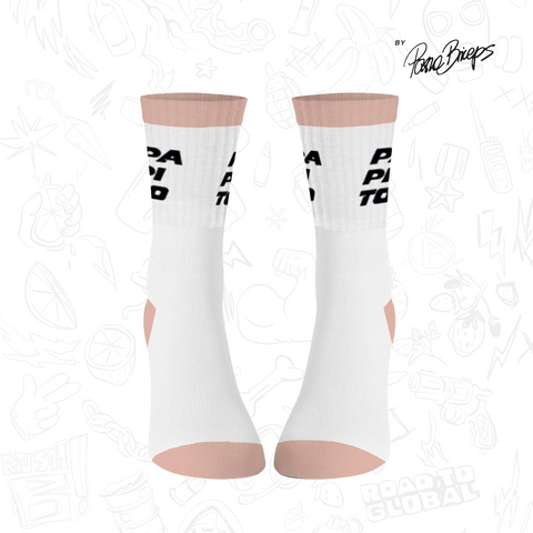 Papito - SKARPETY - WHITE-BEIGE