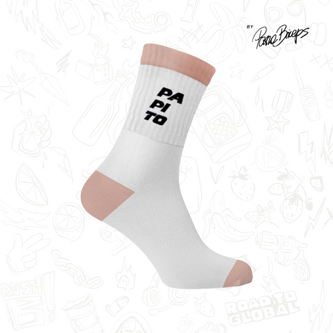 Papito - SKARPETY - WHITE-BEIGE