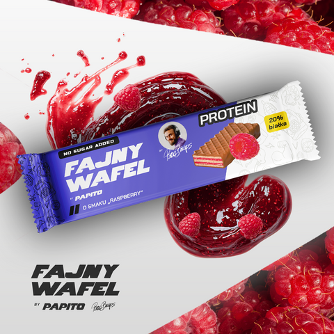Fajny Wafel - 20x Raspberry