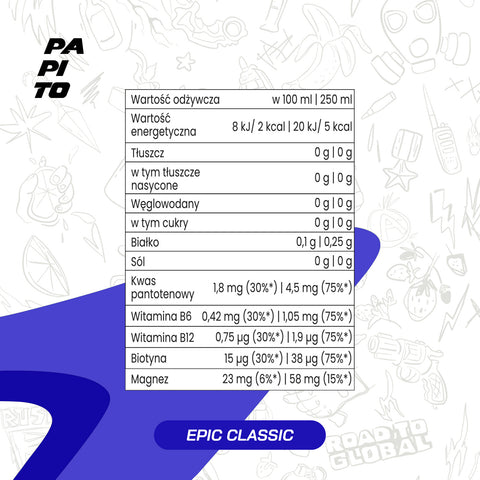 Papito Energy - 6x Epic Classic